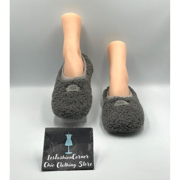 Ugg Women's Charcoal Gray Birche Sherpa Fleece Slippers Size 9 3072 - Picture 2 of 15
